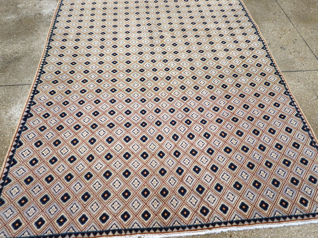 Vintage Persian Kashan Accent Rug (Pair: 1 of 2), No.30945 - Gss