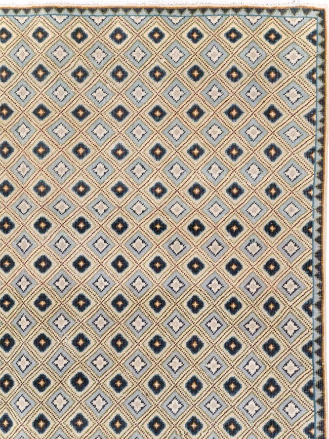 Vintage Persian Kashan Accent Rug (Pair: 2 of 2), No.30946 - Gss