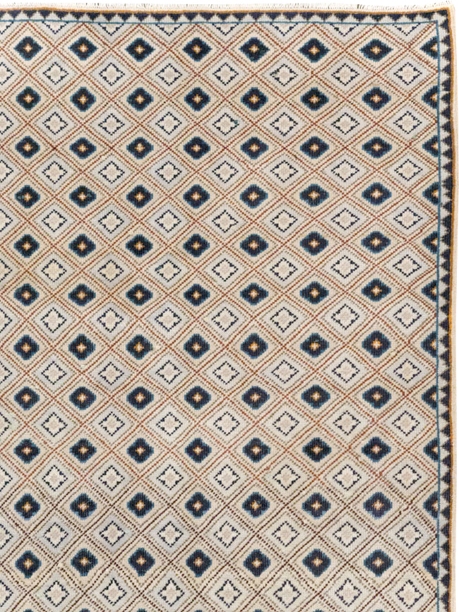 Vintage Persian Kashan Accent Rug (Pair: 2 of 2), No.30946 - Gss