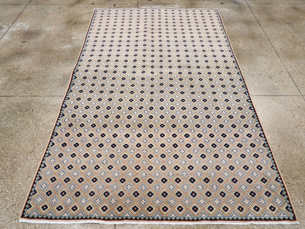 Vintage Persian Kashan Accent Rug (Pair: 2 of 2), No.30946 - Gss