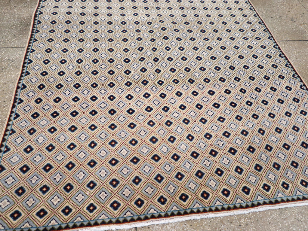 Vintage Persian Kashan Accent Rug (Pair: 2 of 2), No.30946 - Gss