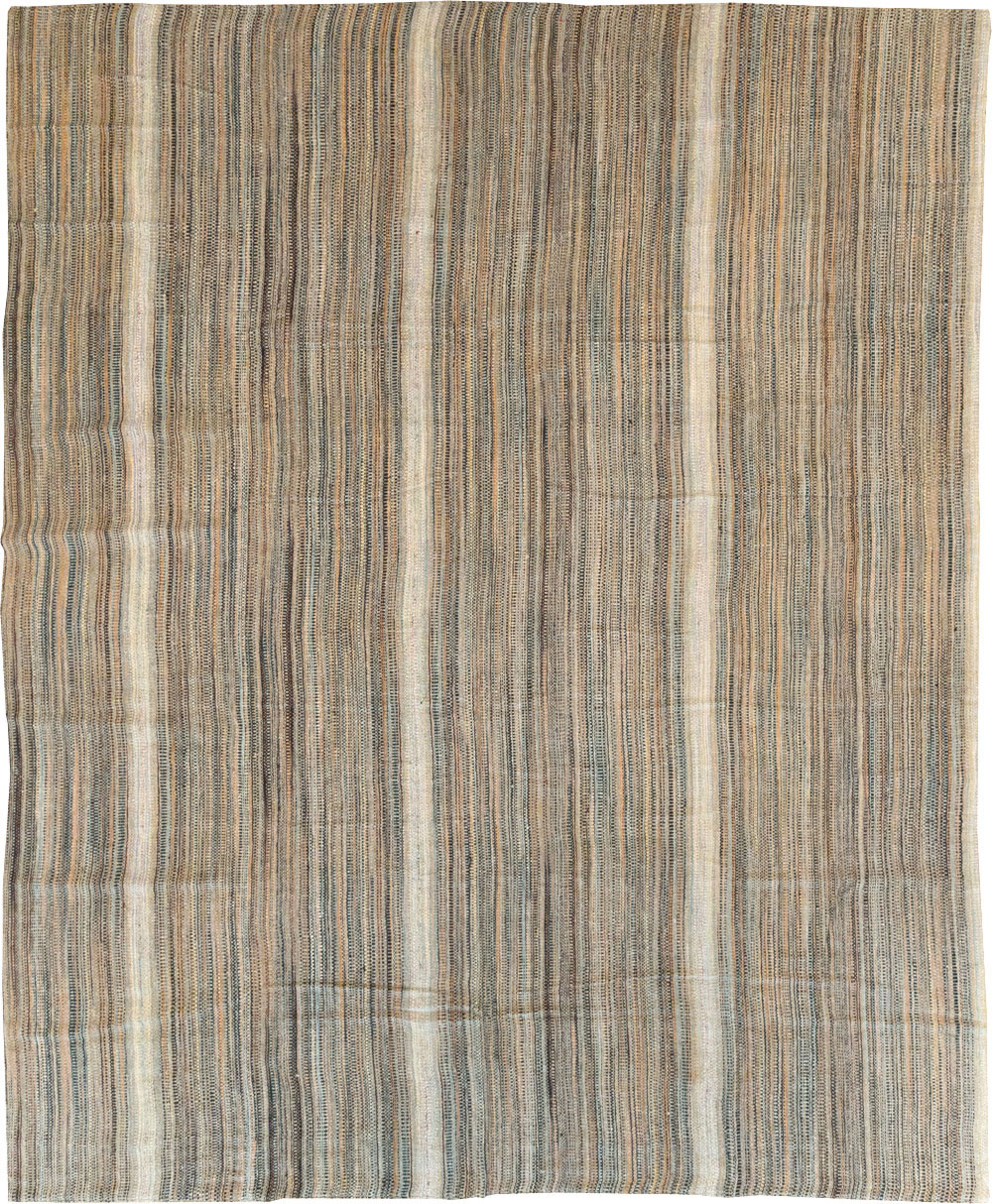 Modern Turkish Flatweave Room Size Carpet, No.30947 - Gss