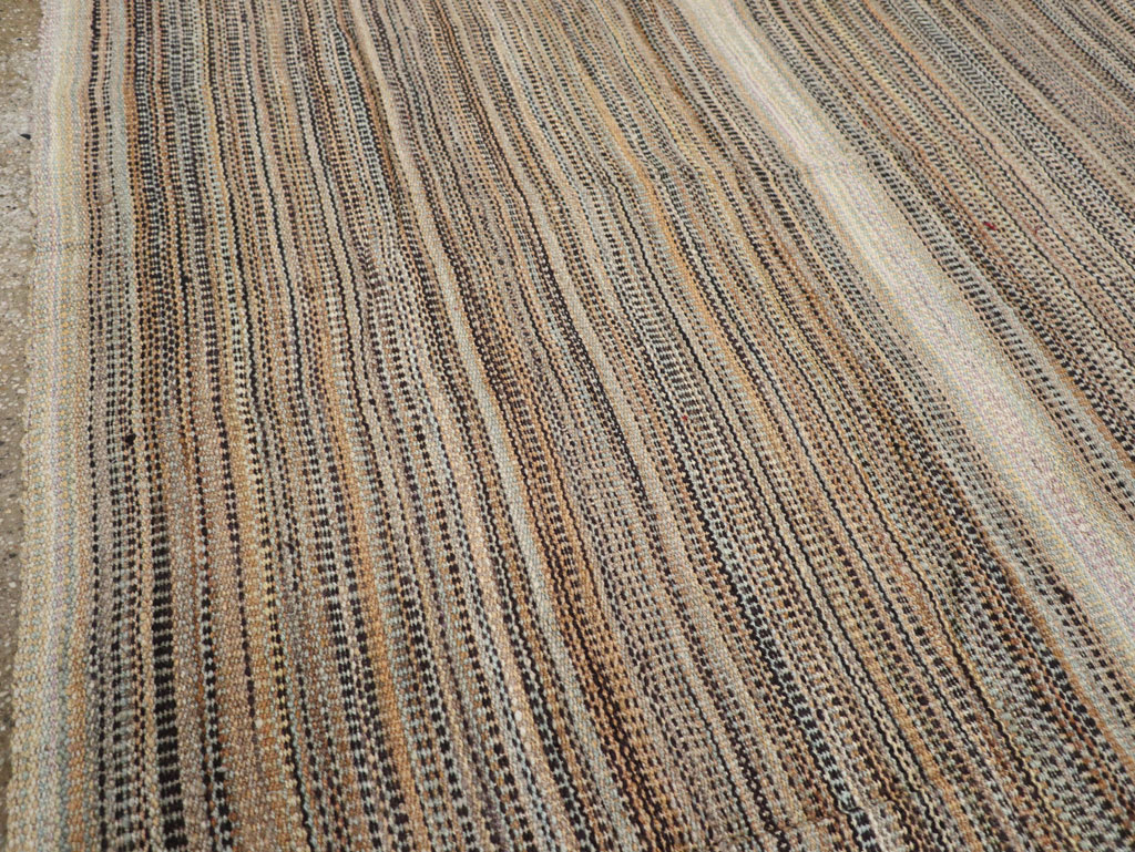 Modern Turkish Flatweave Room Size Carpet, No.30947 - Gss