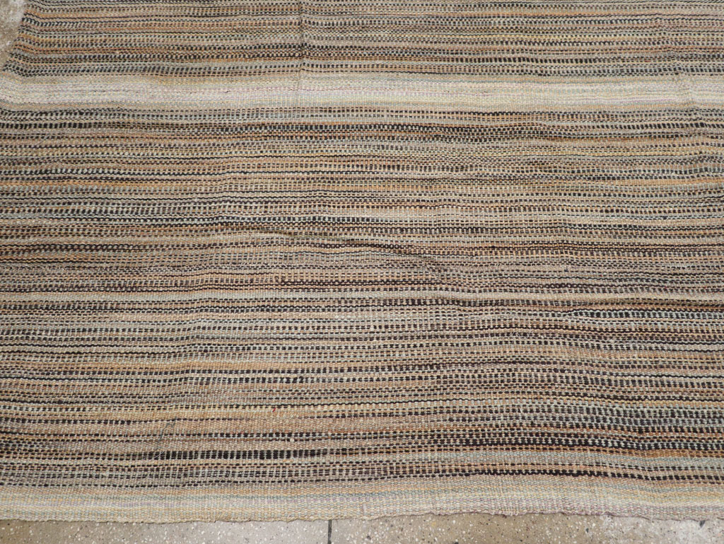 Modern Turkish Flatweave Room Size Carpet, No.30947 - Gss