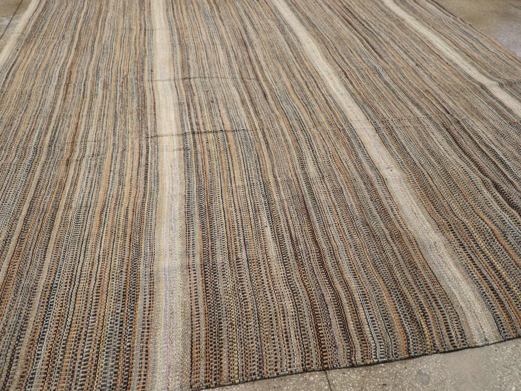 Modern Turkish Flatweave Room Size Carpet, No.30947 - Gss