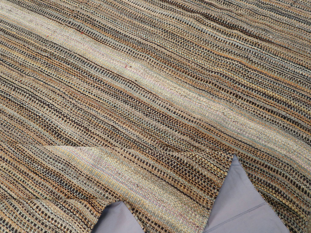 Modern Turkish Flatweave Room Size Carpet, No.30947 - Gss