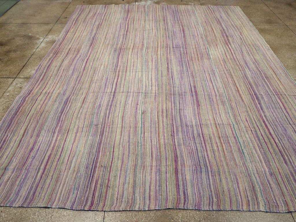 Modern Turkish Flatweave Room Size Carpet, No.30948 - Gss