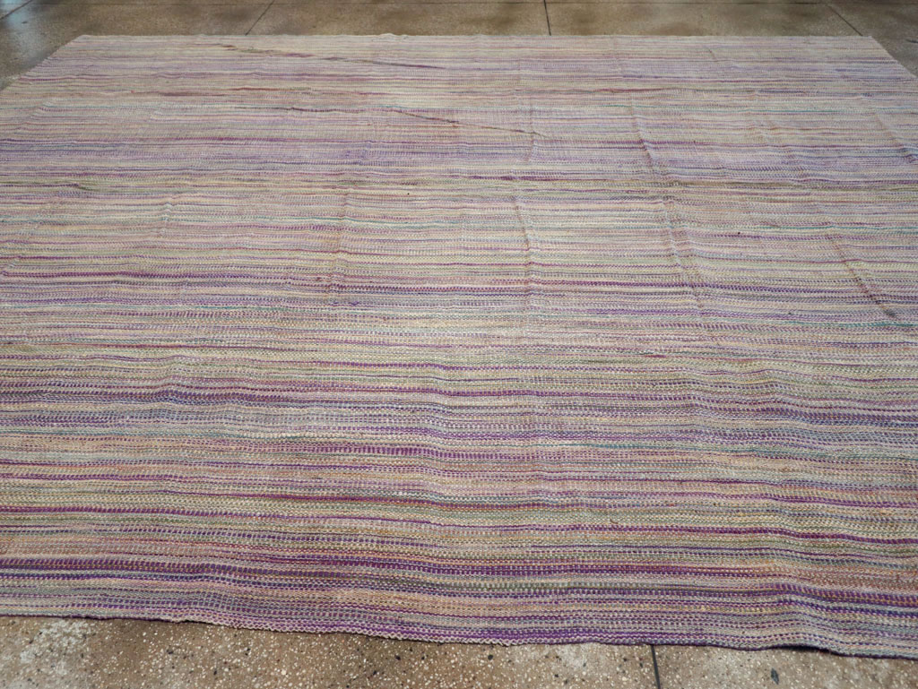 Modern Turkish Flatweave Room Size Carpet, No.30948 - Gss