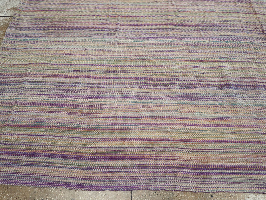 Modern Turkish Flatweave Room Size Carpet, No.30948 - Gss