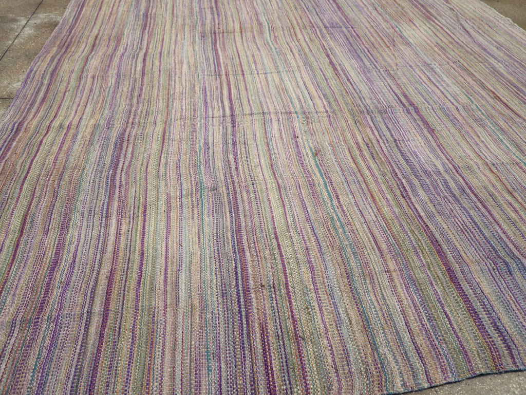 Modern Turkish Flatweave Room Size Carpet, No.30948 - Gss