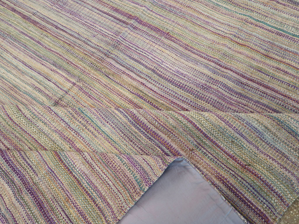 Modern Turkish Flatweave Room Size Carpet, No.30948 - Gss