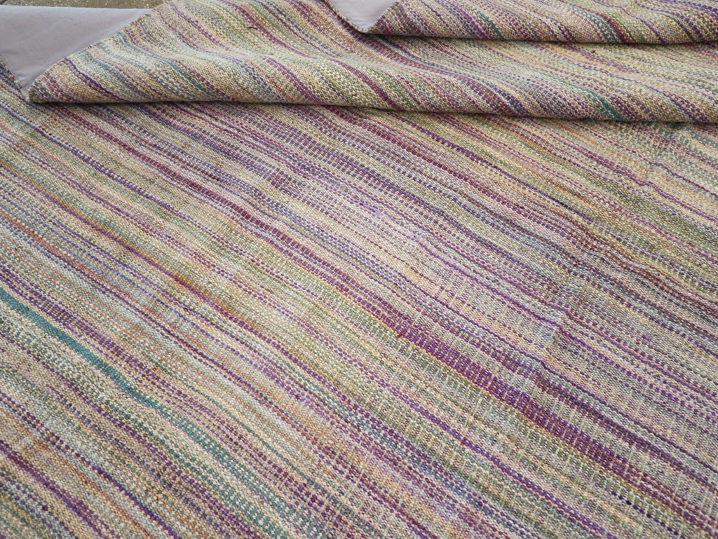 Modern Turkish Flatweave Room Size Carpet, No.30948 - Gss