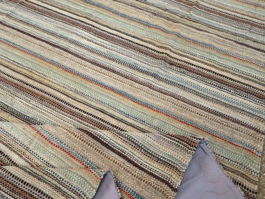 Modern Turkish Flatweave Room Size Carpet, No.30950 - Gss