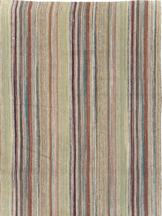 Modern Turkish Flatweave Room Size Carpet, No.30951 - Gss