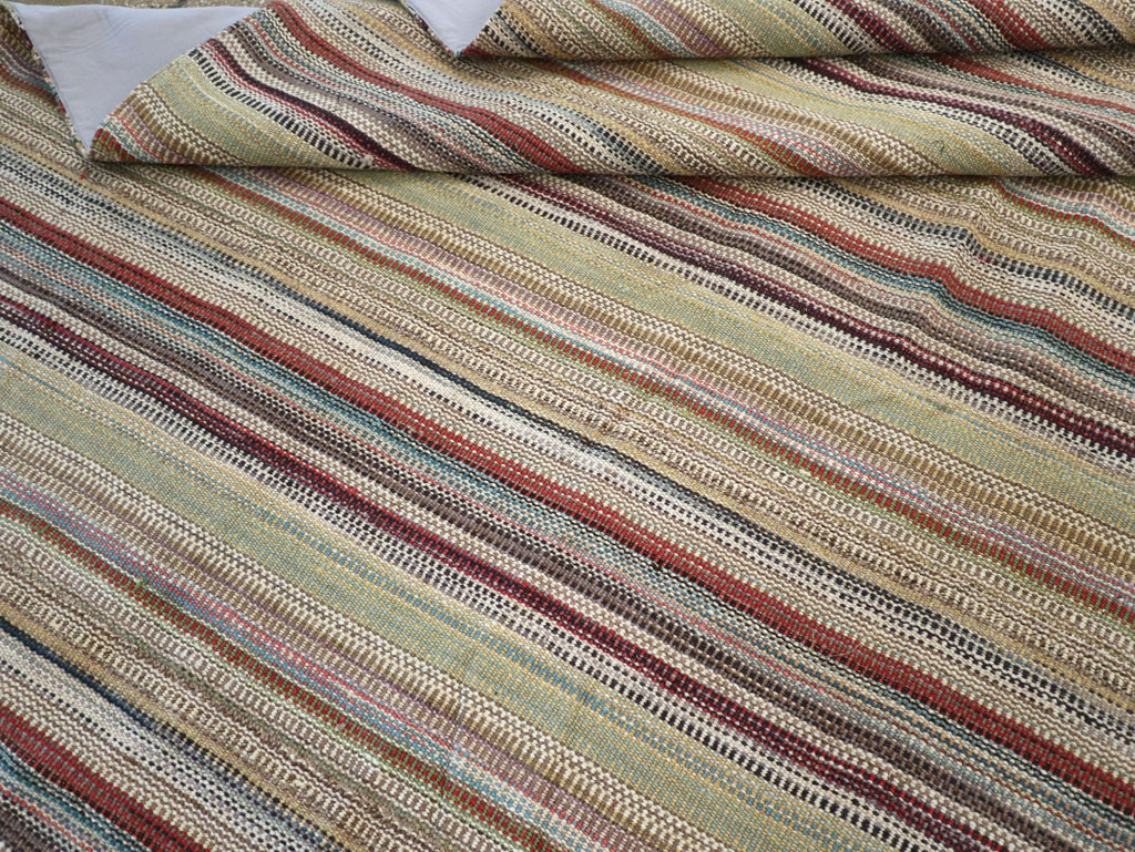 Modern Turkish Flatweave Room Size Carpet, No.30951 - Gss