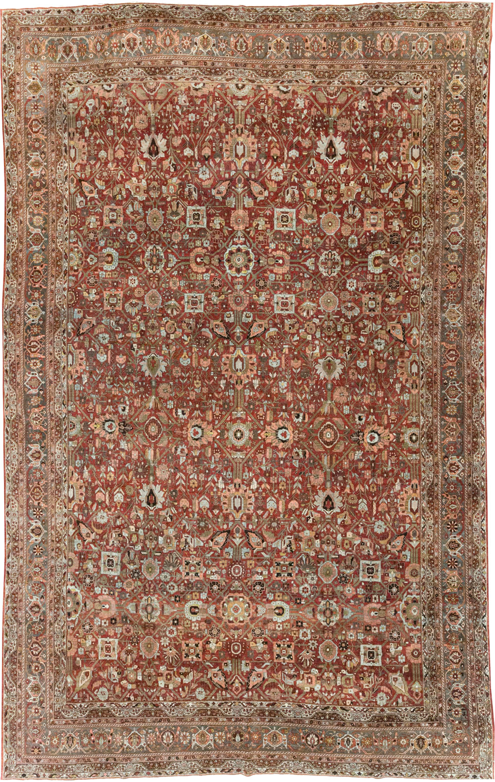 Antique Persian Bidjar Large Carpet, No.30953 - Gss