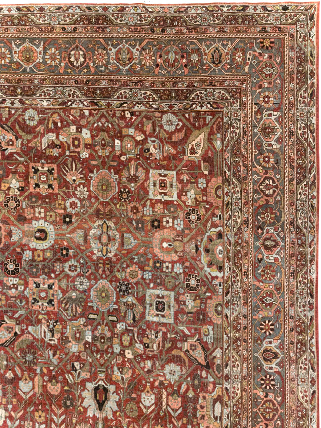 Antique Persian Bidjar Large Carpet, No.30953 - Gss