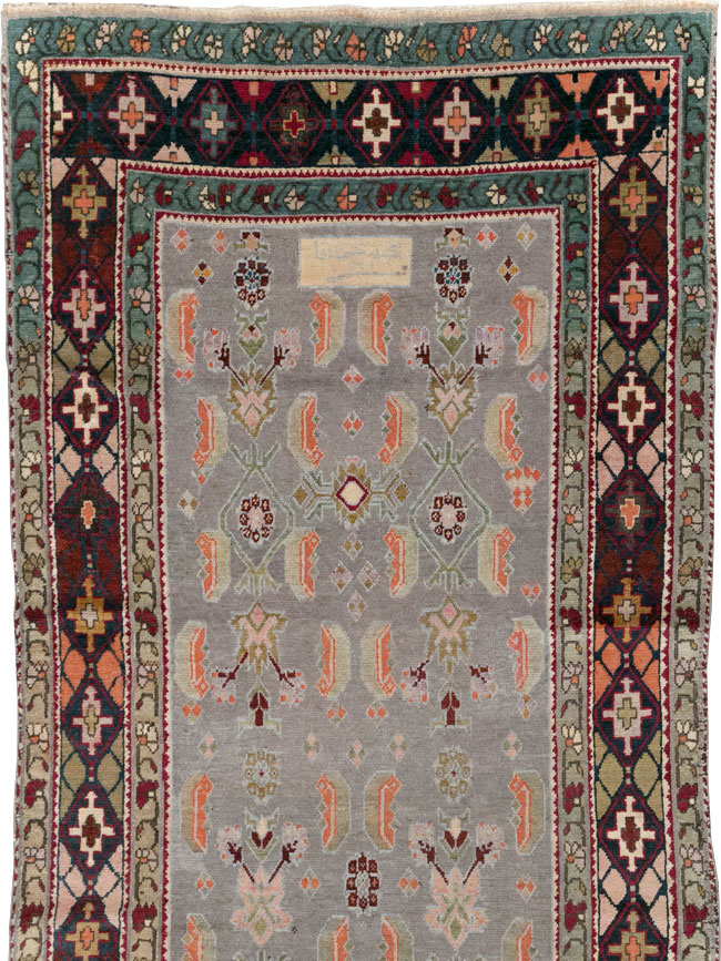 Antique Caucasian Karabagh Wide Gallery Runner, No.30954 - Gss