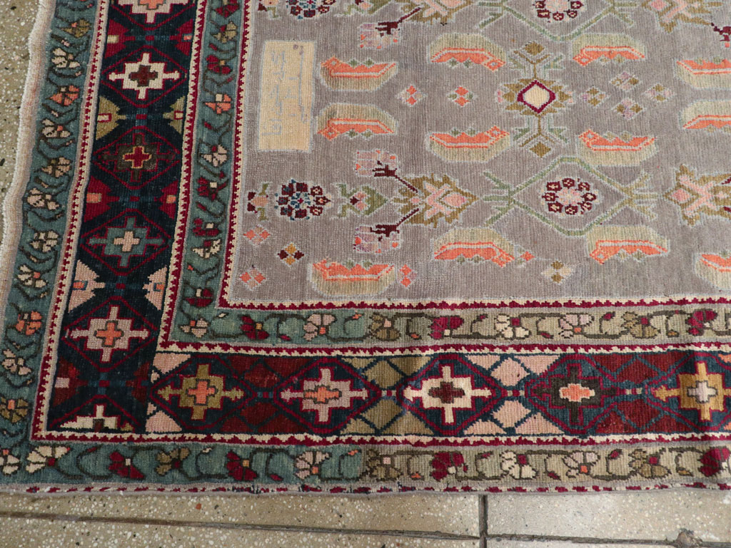 Antique Caucasian Karabagh Wide Gallery Runner, No.30954 - Gss