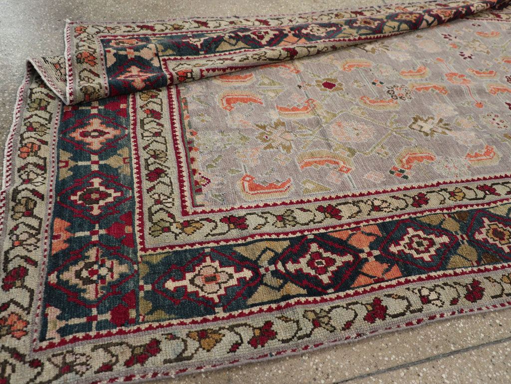Antique Caucasian Karabagh Wide Gallery Runner, No.30954 - Gss