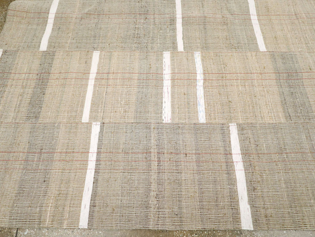Contemporary Turkish Flatweave Kilim Room Size Carpet, No.30962 - Gss