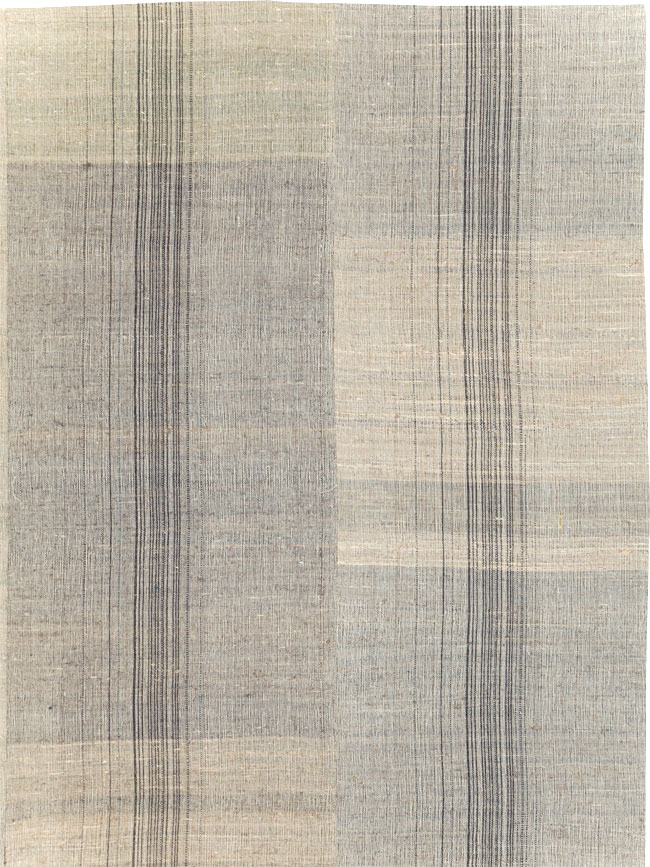 Vintage Turkish Flatweave Kilim Room Size Carpet, No.30963 - Gss