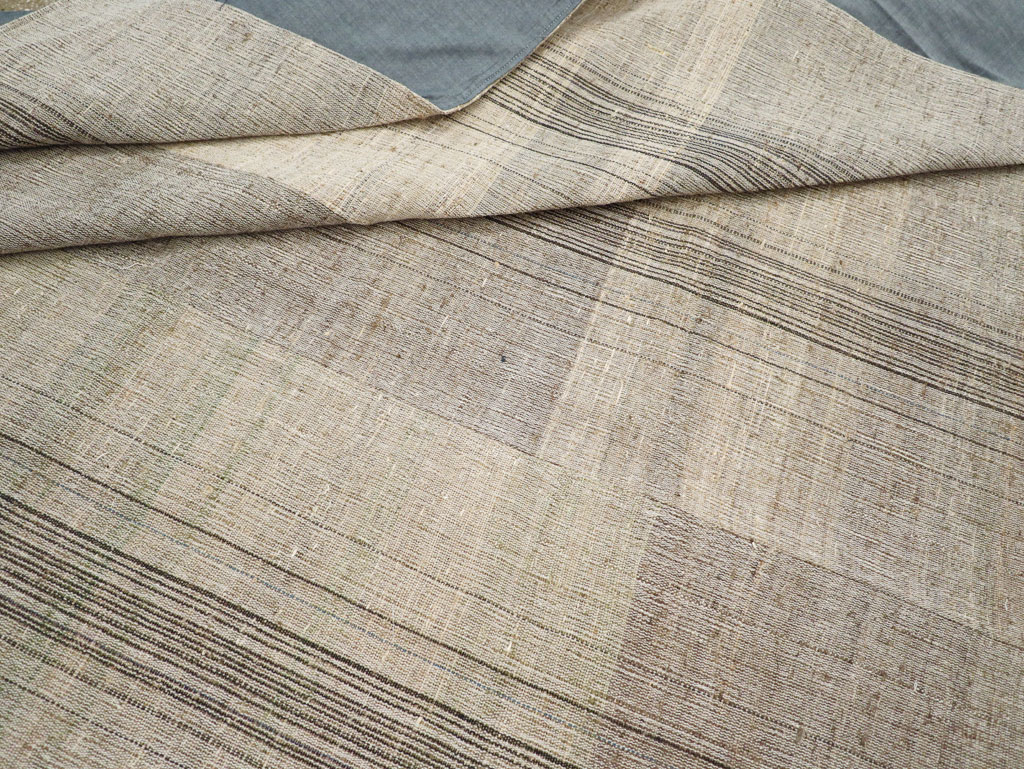 Vintage Turkish Flatweave Kilim Room Size Carpet, No.30963 - Gss