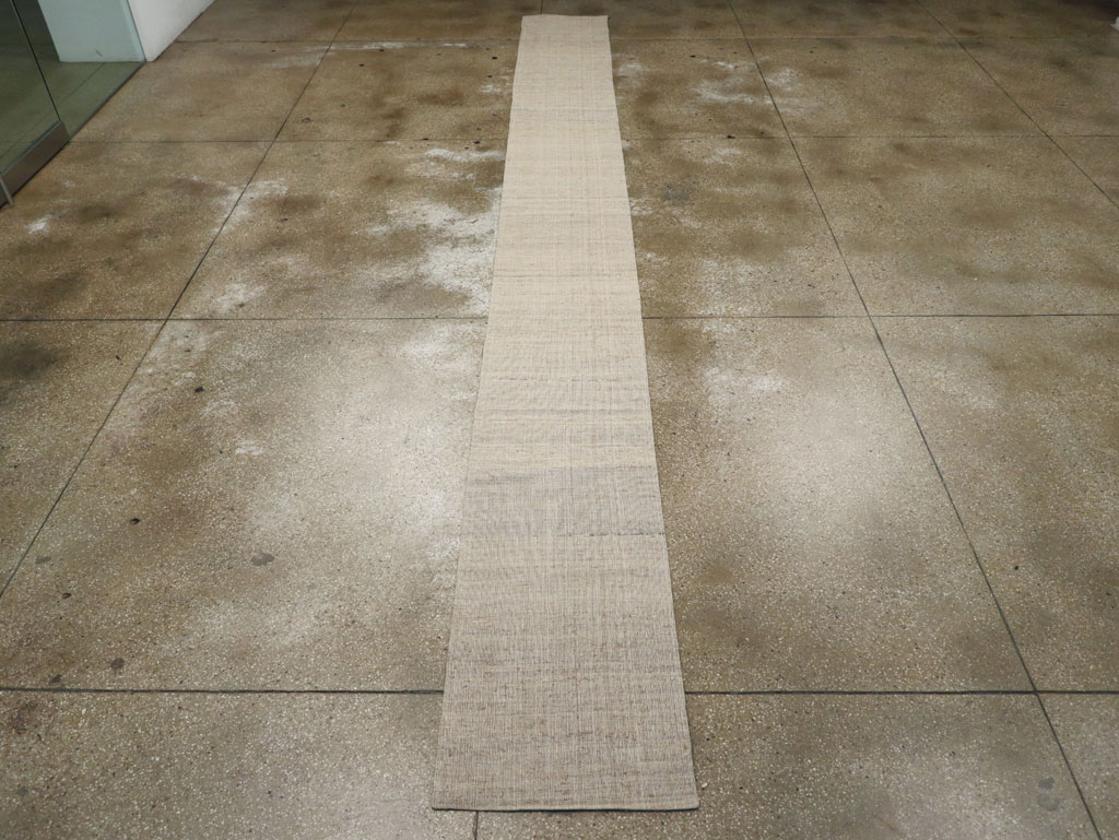Vintage Turkish Flatweave Kilim Long Runner, No.30964 - Gss