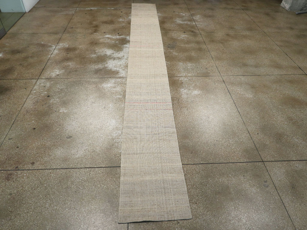 Vintage Turkish Flatweave Kilim Long Runner, No.30965 - Gss