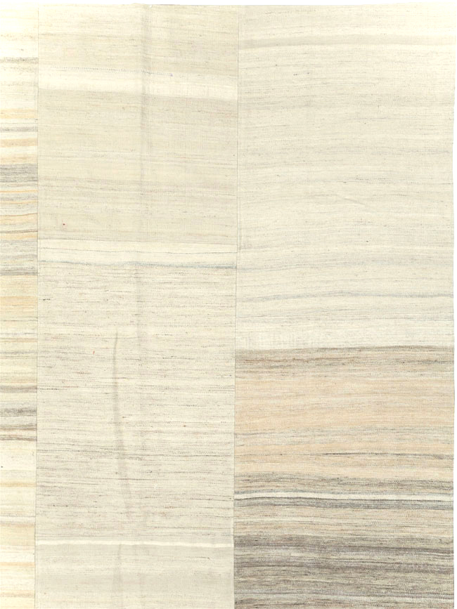 Modern Turkish Flatweave Kilim Large Room Size Carpet, No.30967 - Gss