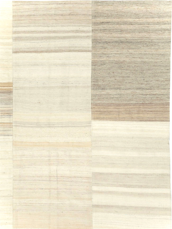 Modern Turkish Flatweave Kilim Large Room Size Carpet, No.30967 - Gss