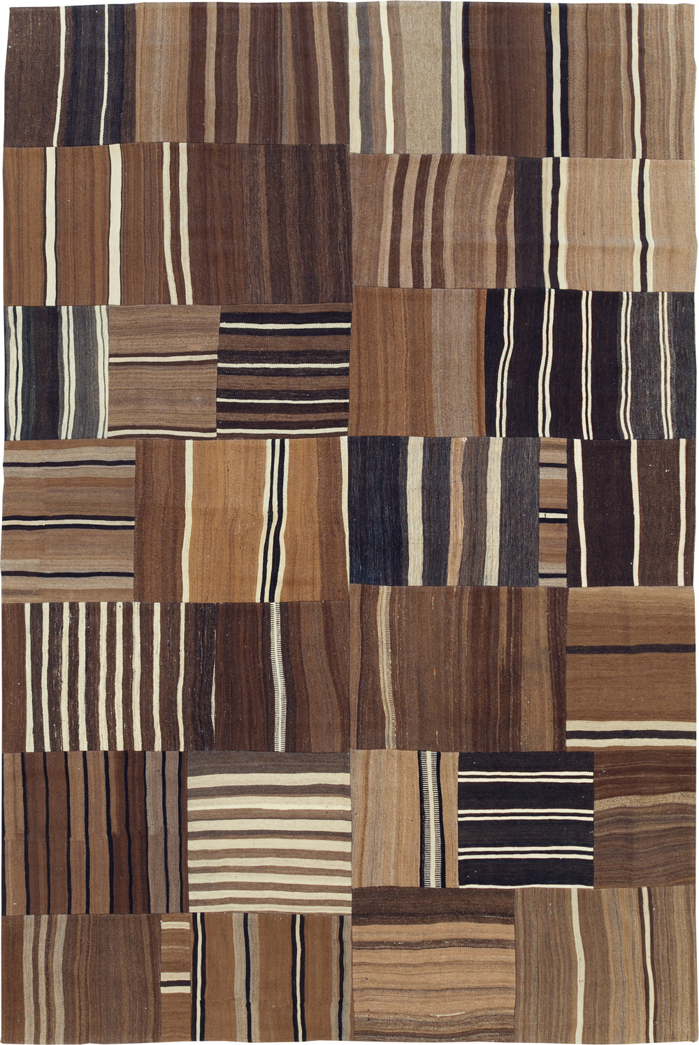 Modern Turkish Patchwork Flatweave Kilim, No.30970 - Gss