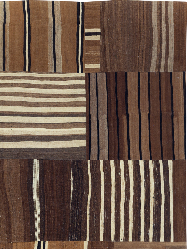 Modern Turkish Patchwork Flatweave Kilim, No.30970 - Gss