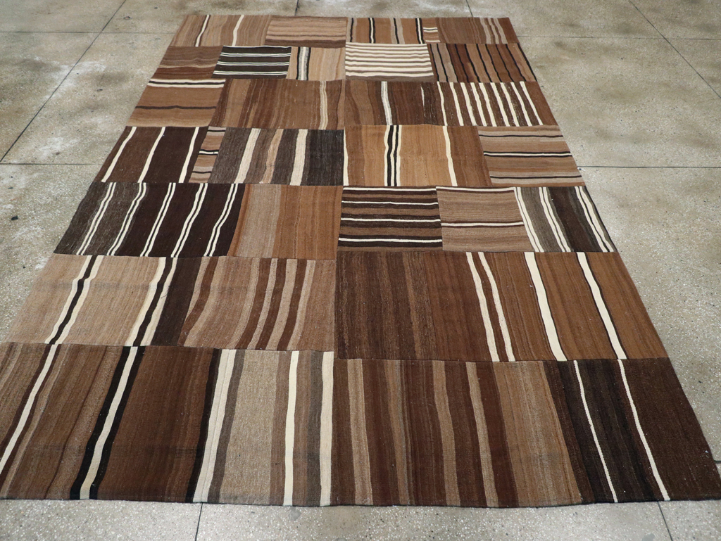 Modern Turkish Patchwork Flatweave Kilim, No.30970 - Gss