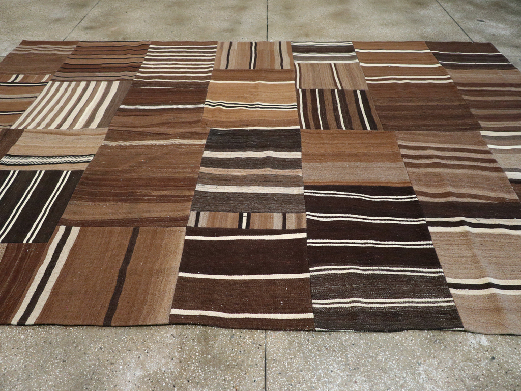 Modern Turkish Patchwork Flatweave Kilim, No.30970 - Gss