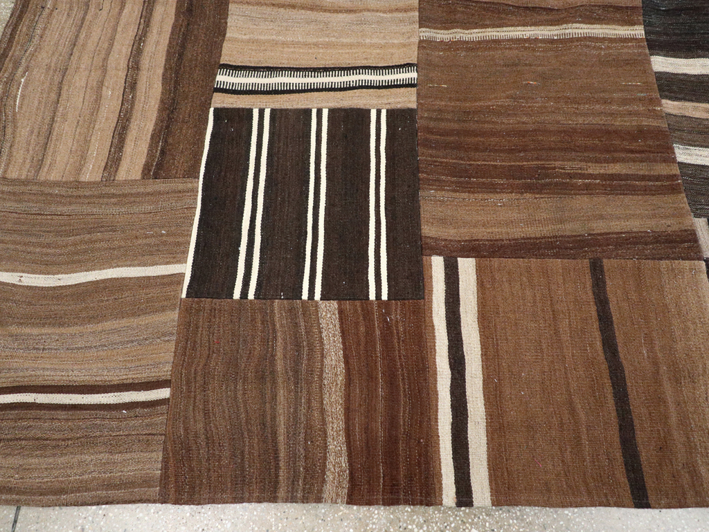 Modern Turkish Patchwork Flatweave Kilim, No.30970 - Gss