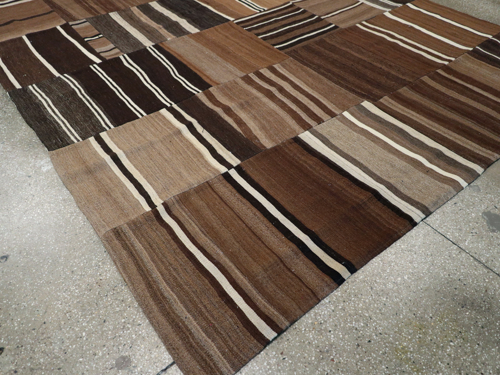Modern Turkish Patchwork Flatweave Kilim, No.30970 - Gss