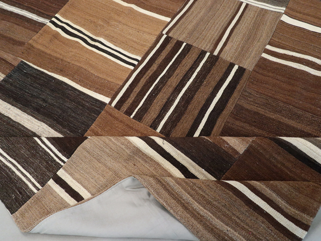 Modern Turkish Patchwork Flatweave Kilim, No.30970 - Gss