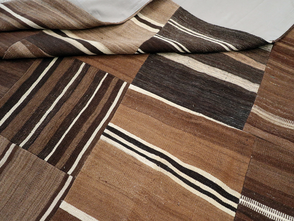 Modern Turkish Patchwork Flatweave Kilim, No.30970 - Gss