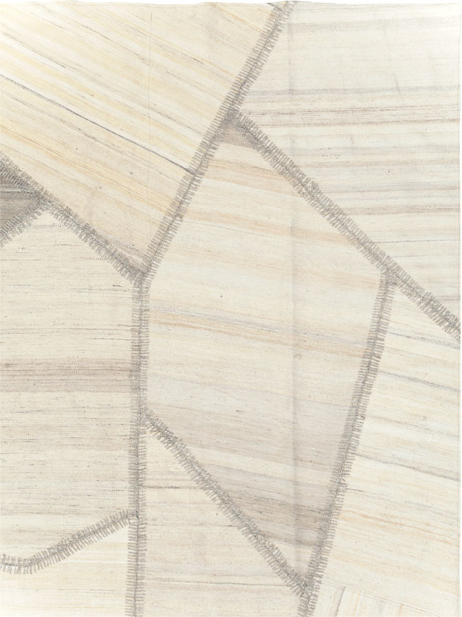 Modern Turkish Flatweave Kilim, No.30971 - Gss