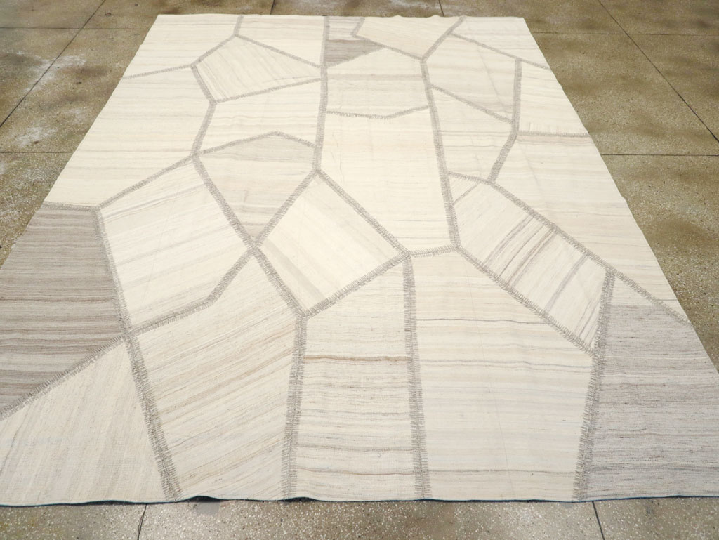 Modern Turkish Flatweave Kilim, No.30971 - Gss