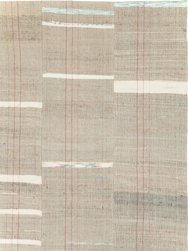 Contemporary Turkish Flatweave Kilim Room Size Carpet, No.30974 - Gss