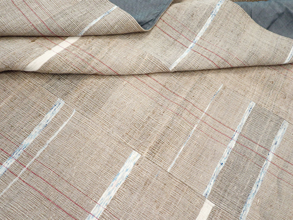 Contemporary Turkish Flatweave Kilim Room Size Carpet, No.30974 - Gss