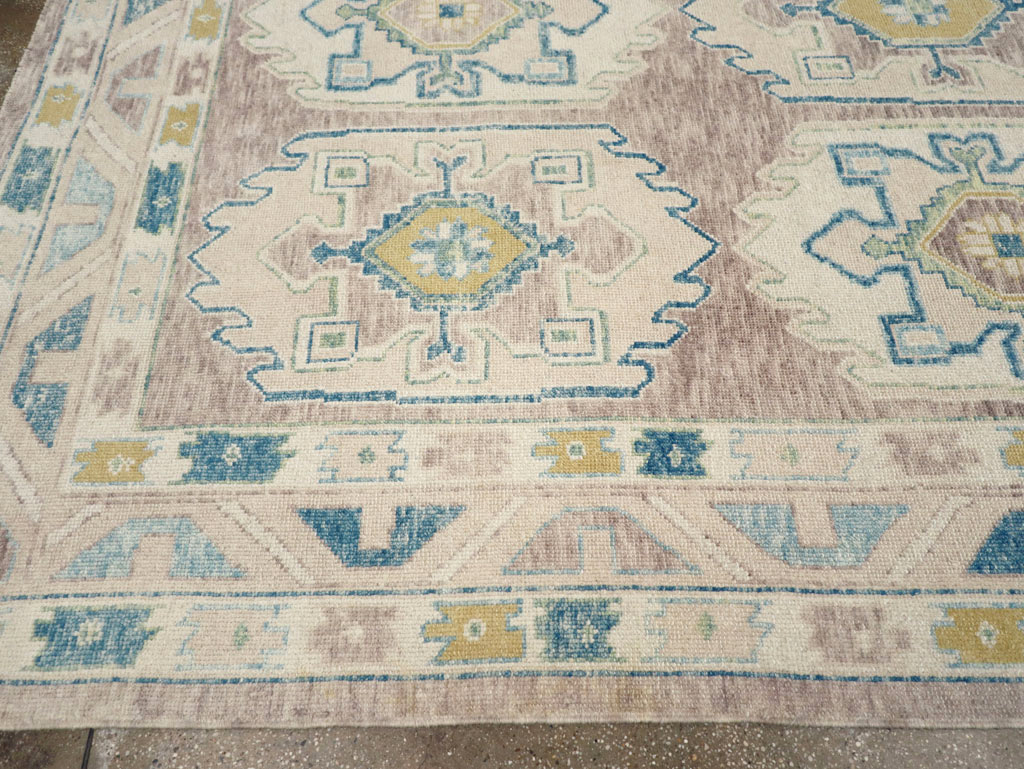 Contemporary Turkish Oushak Room Size Carpet, No.30982 - Gss