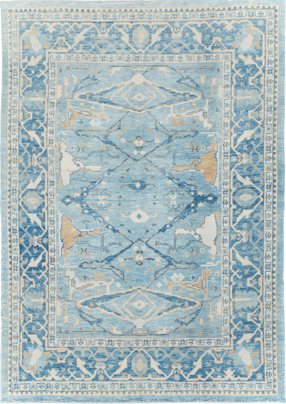 Modern Turkish Oushak Carpet, No.30983 - Gss