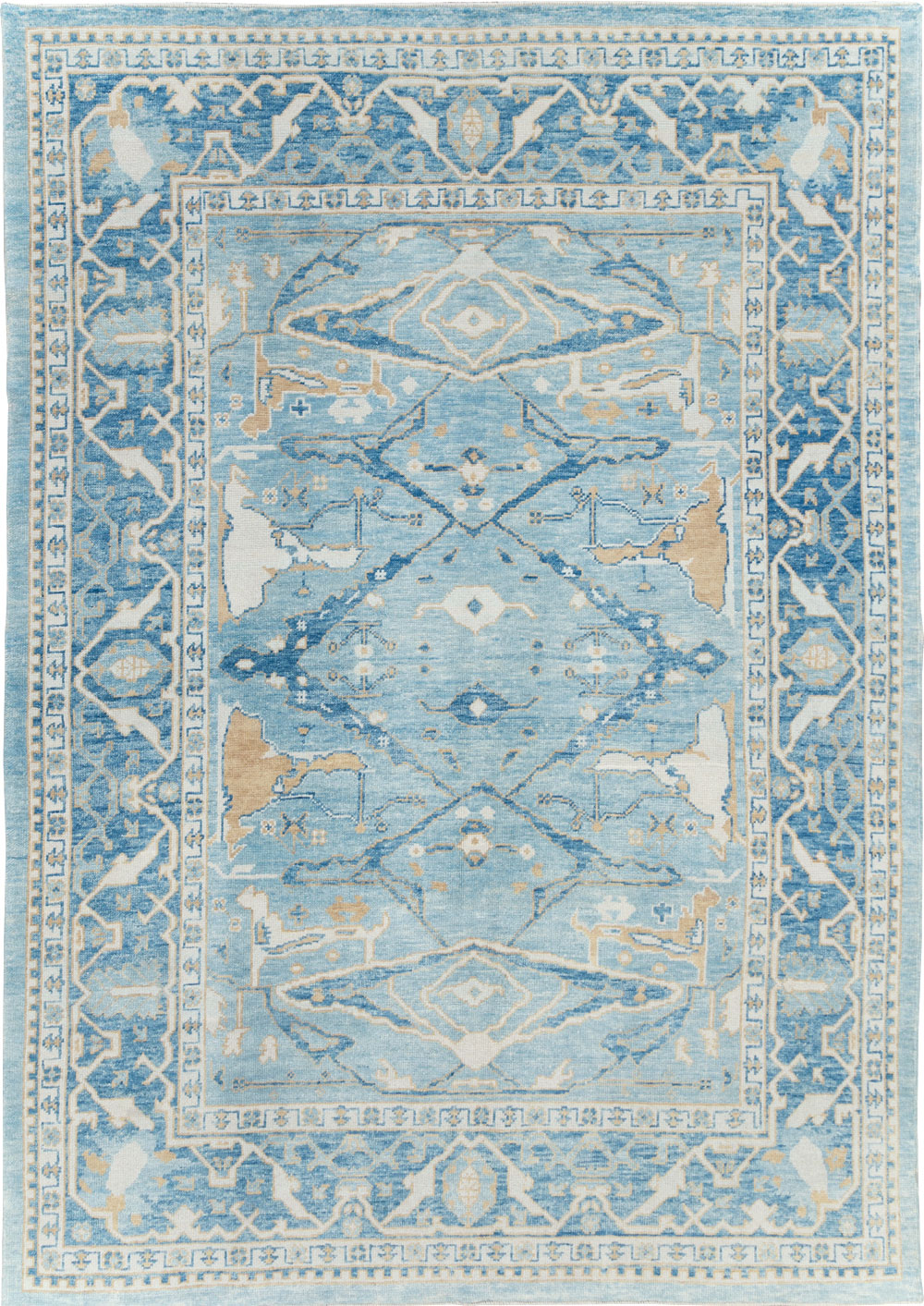 Modern Turkish Oushak Carpet, No.30983 - Gss