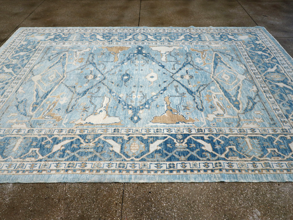 Modern Turkish Oushak Carpet, No.30983 - Gss