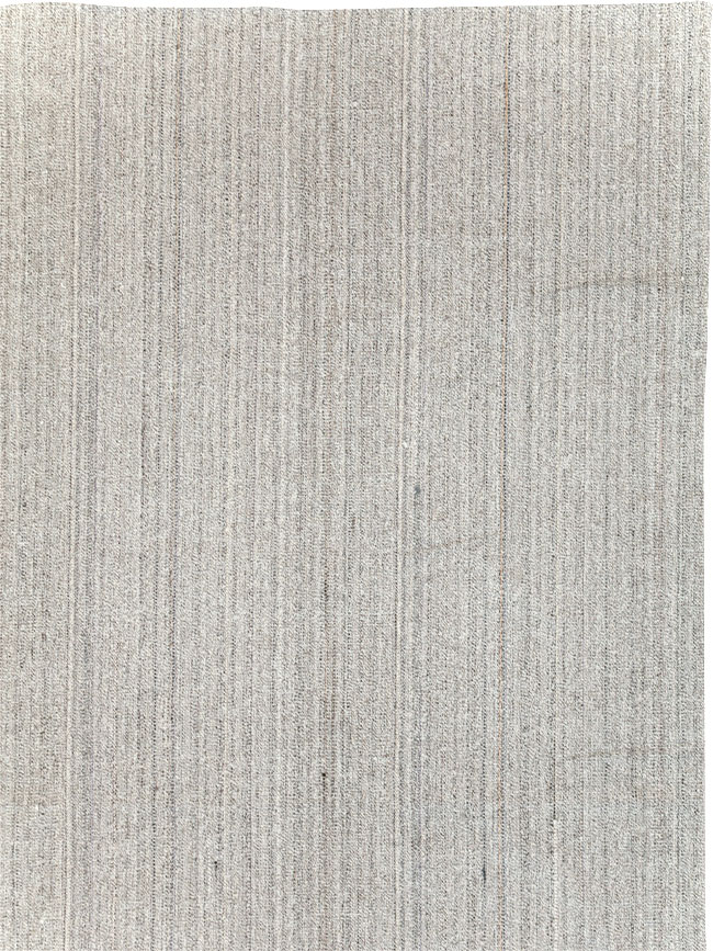 Vintage Turkish Flatweave Kilim Large Room Size Carpet, No.30988 - Gss