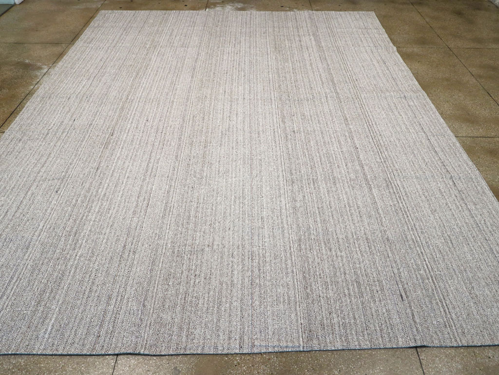 Vintage Turkish Flatweave Kilim Large Room Size Carpet, No.30988 - Gss