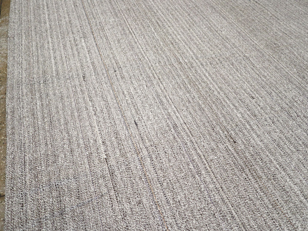 Vintage Turkish Flatweave Kilim Large Room Size Carpet, No.30988 - Gss